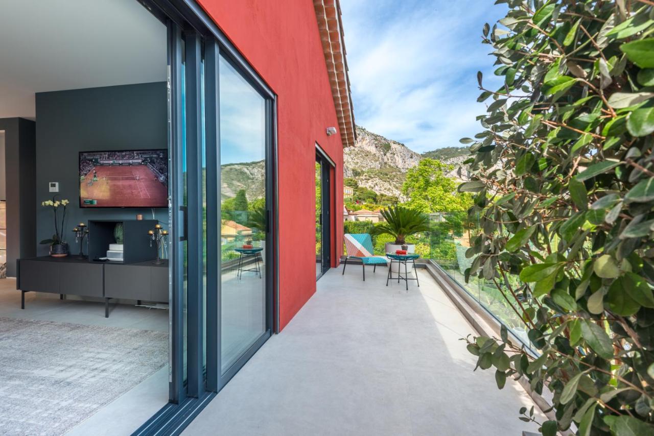 Deluxe Villa Graziella 200 M From The Beach 에즈 외부 사진