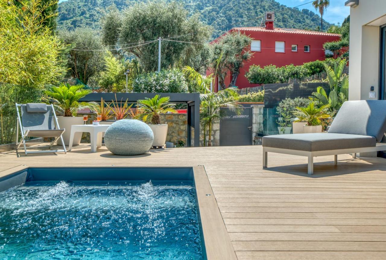 Deluxe Villa Graziella 200 M From The Beach 에즈 외부 사진